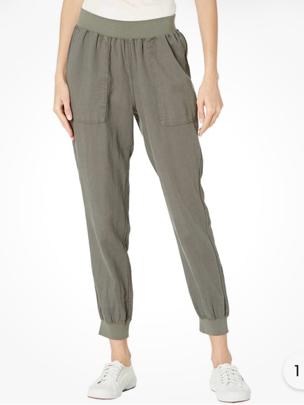 Faherty Womens Arlie Day Pants Surplus Green Size Medium